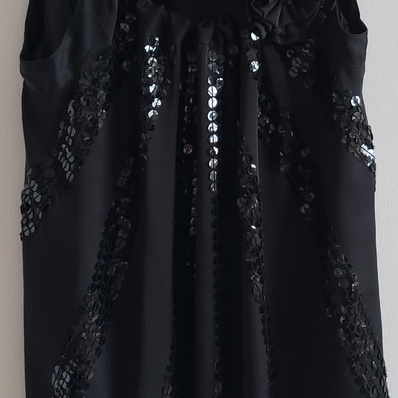 Thanx Collection Dress Tank Top Sparkle Elastic Waist Boho Flower Women Size XL - Picture 5 of 11